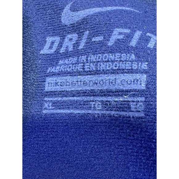 Nike Men’s Long Sleeve Dri Fit Quarter Zip Pullover Xl Navy Eagle Embroidery - Picture 5 of 13